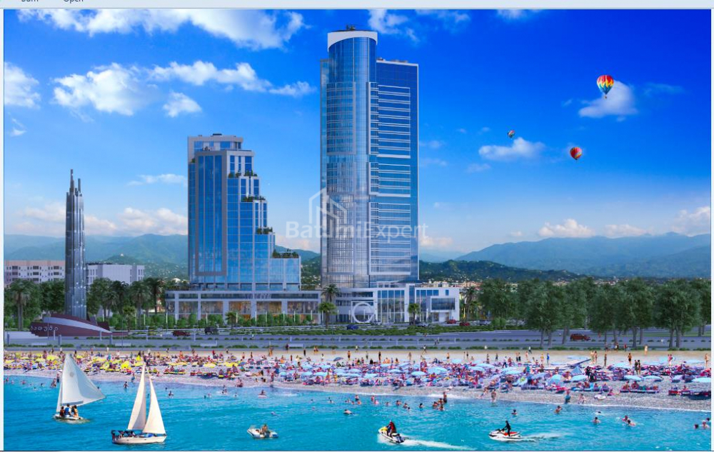 公寓 57.1 平方米的公寓 - 英雄巷, Batumi, 佐治亚州。