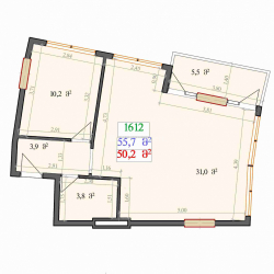 在建目标房产 2-комн 55.7 m² - 莱赫和玛丽亚·卡钦斯基, Batumi