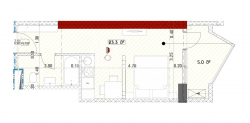 在建目标房产 28.3 平方米的公寓 - 格里戈拉·洛基帕尼泽, Batumi, 佐治亚州。