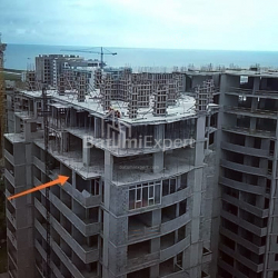 在建目标房产 36 平方米的公寓 - 治安官 Khimshiashvili, Batumi, 佐治亚州。