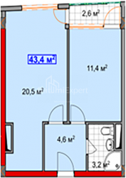 公寓 2-комн 43.4 m² - 机场高速, Batumi