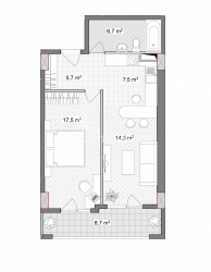 公寓 2-комн 61.5 m² - Vakhtang Gorgasali, Batumi