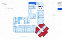 公寓 1-комн 37 m² - Zhiuli Shartava, Batumi
