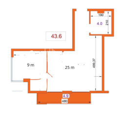 公寓 2-комн 43.6 m² - Tbel-Abuseridze, Batumi